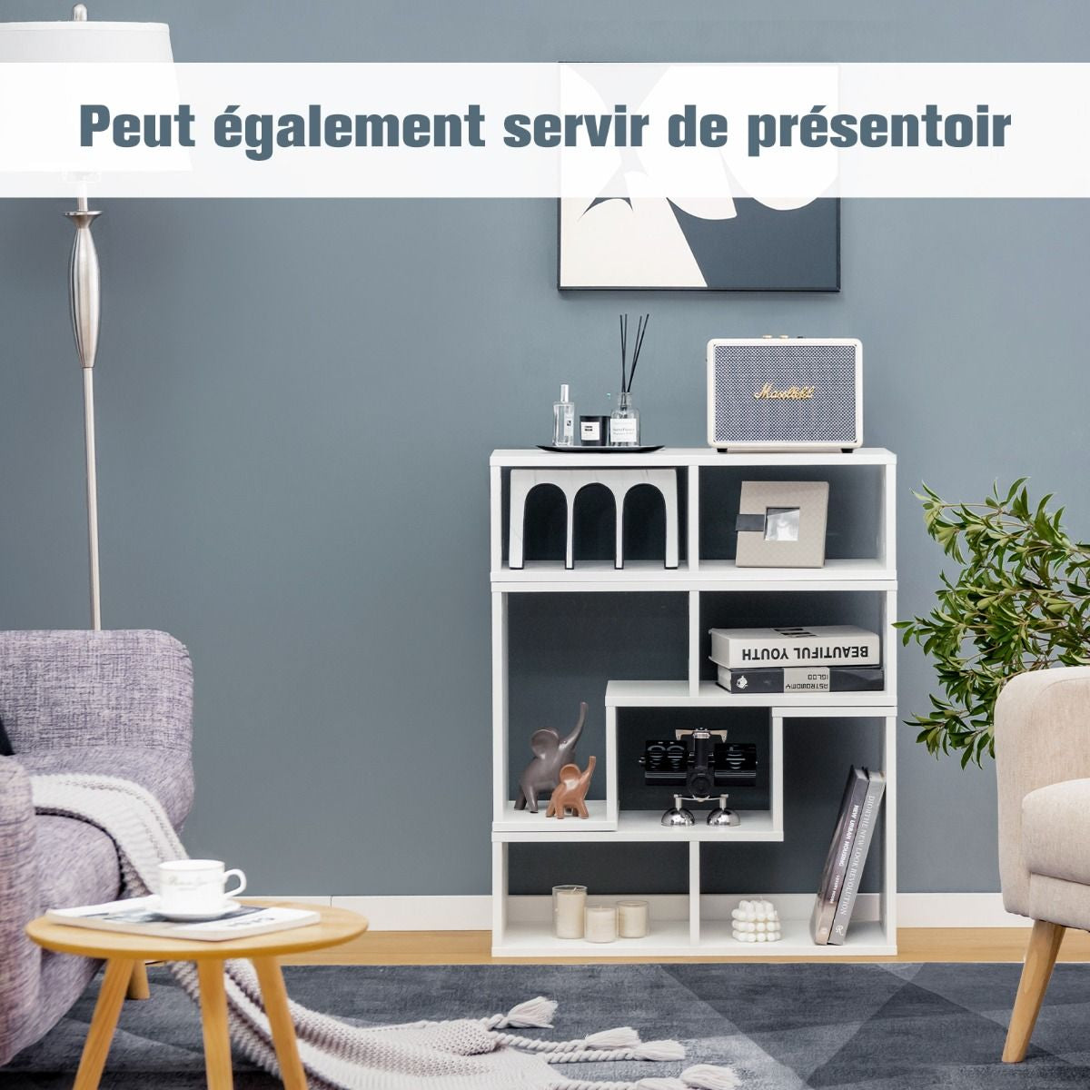 Meuble TV 3 Pièces 134-180X30X43Cm Combination Libre Pour Télévision Jusqu’À 49 Pouces Pour Salon Chambre Bureau En MDF Noir/Blanc/Café/Gris