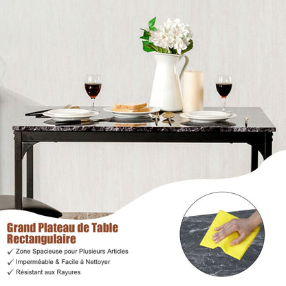 Table Haute Cuisine Avec 2 Tabourets Table Bar Cuisine Cadre En Métal Mange-Debout Industriel Pour Bistro Salle À Manger Cuisine Blanc/Café/Noir