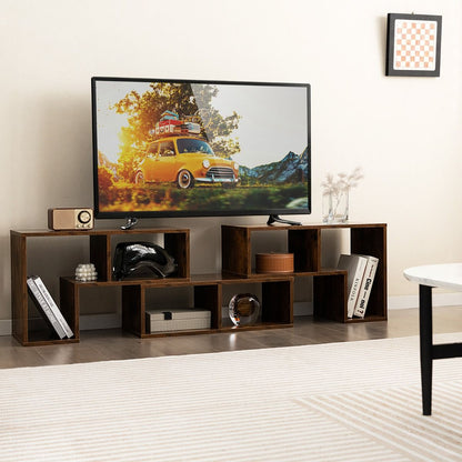 Meuble TV 3 Pièces 134-180X30X43Cm Combination Libre Pour Télévision Jusqu’À 49 Pouces Pour Salon Chambre Bureau En MDF Noir/Blanc/Café/Gris