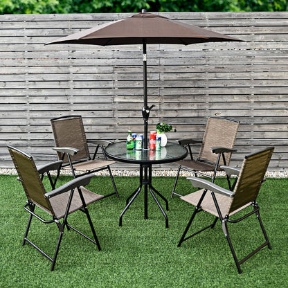 Lot De 4 Chaises Pliantes En Textilène 54 X 69 X 43-90 CM Chaise De Jardin Portable Avec Dossier Réglable