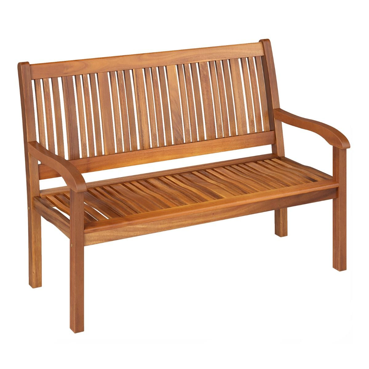 Banc De Jardin En Bois Avec Dossier Et Accoudoir Large Idéal Pour Balcon Jardin Bord De Piscine Etc.