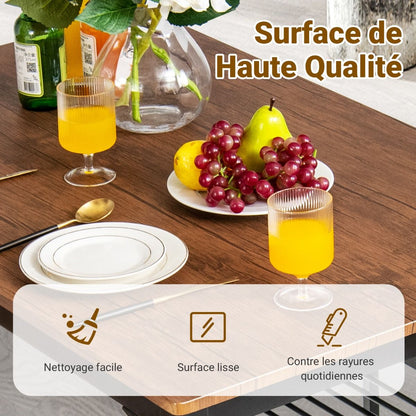 Ensemble Table Et 2 Chaise 1 Banc 4 Personnes Style Industriel Structure En Métal Pour Salle À Manger Restaurant Cuisine Marron/Gris/Café