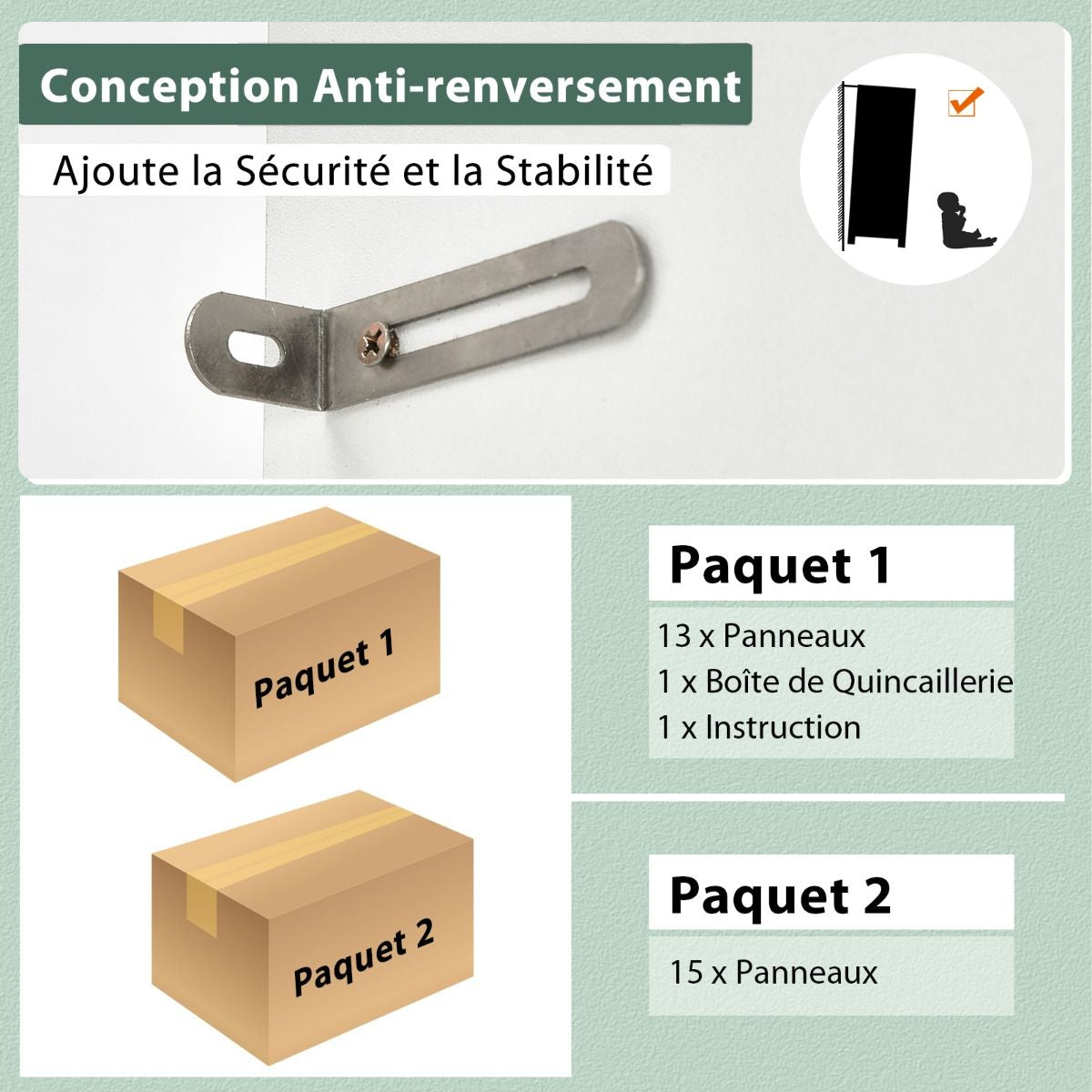 Buffet De Cuisine Meuble Cuisine Rangement Avec 3 Portes Et 1 Niche De Rangement Passe-Câble 60 X 40 X 180 CM Noir/Blanc
