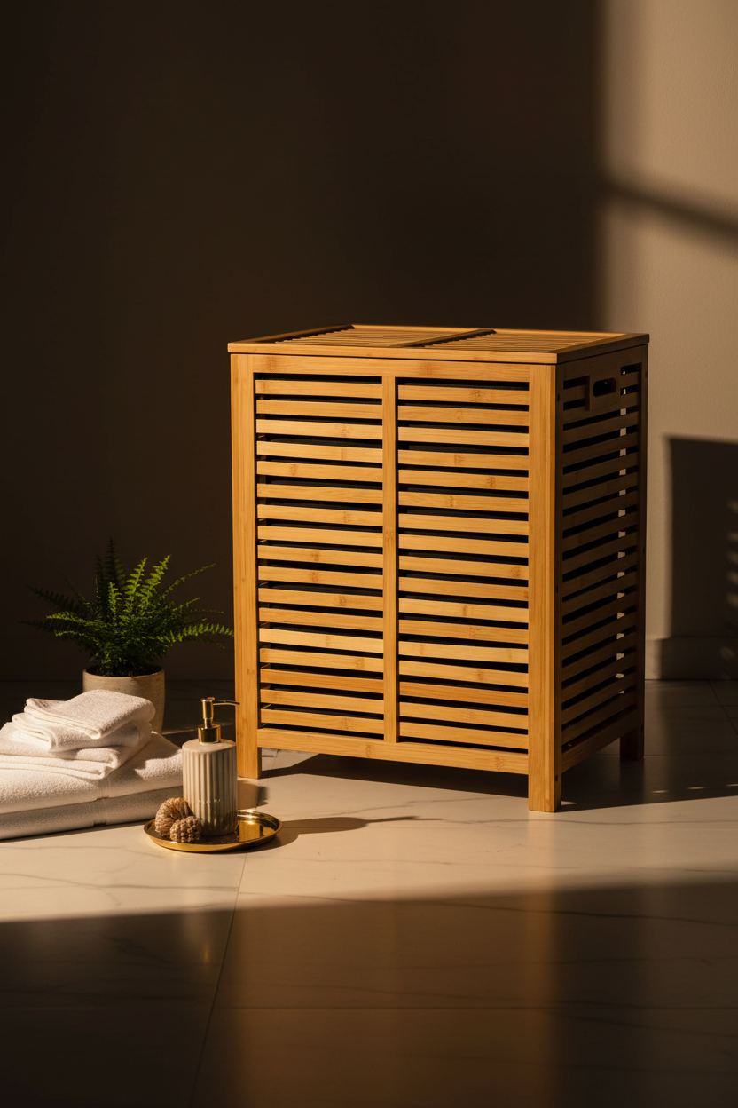 Panier à Linge Bambou Luxe Fériona