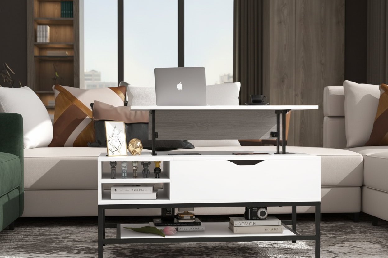 Table Basse Plateau Relevable Luxe Fériona